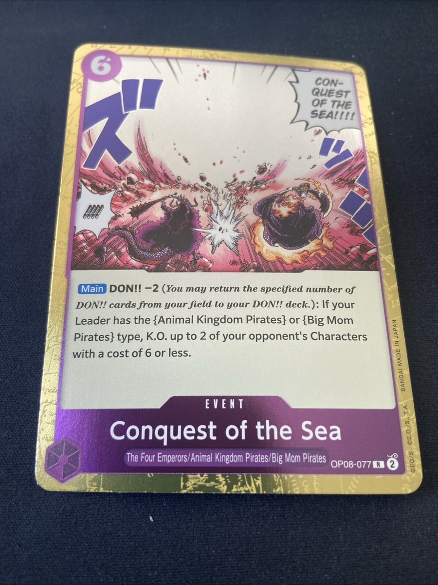 Conquest of the Sea OP08-077 R Two Legends - ONE PIECE Card Game