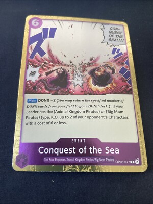 Conquest of the Sea OP08-077 R Two Legends - ONE PIECE Card Game