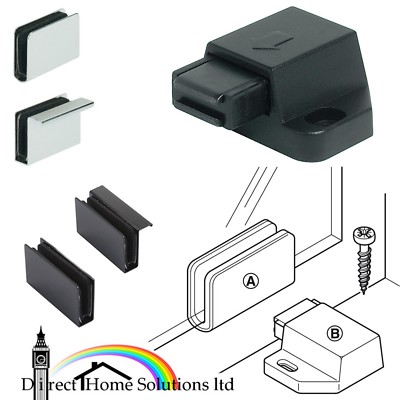 1 x Single Magnetic Pressure Catch Push To Open Touch für Doppelglastüren
