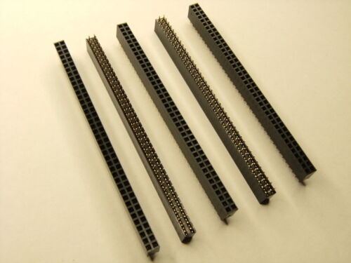 Paquete de 5x Lote DIP 2,54 mm Paso Doble Fila Hembra Gatos Enchufe Terminal 2 Filas - Imagen 93 de 102
