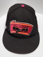 New Era 9Fifty San Antonio Spurs Black Pink Snapback Hat Cap NBA Throwback Retro