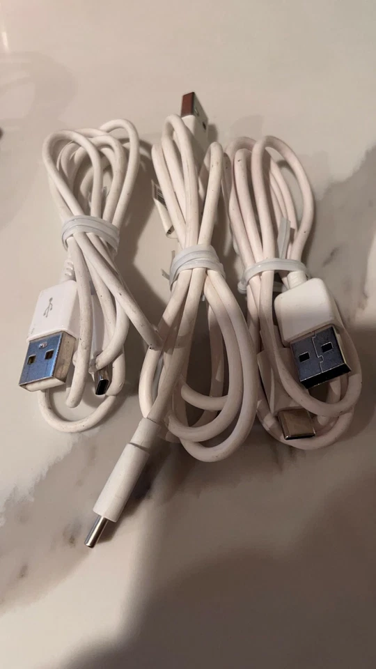 3PACK 3FT OEM Type USB-C to USB-A Fast Charge Cable Cord Quick Charging 3 pack - Image 2 of 4