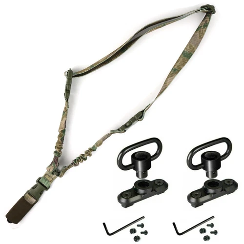 Single Point Gun Rifle Sling Bungee Strap w/ M-LOK Quick Release QD Sling Swivel - Bild 42 von 44