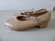 Block Elastic buckle Tap Little Girls 12 Tap Dancing Shoes Excellent Pre Owned