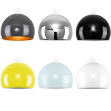 Easy Fit Lampshade Ceiling Light Shade Metal Domed Pendant Living Room Bedroom