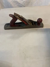 VICTOR by STANLEY No. 1105 14" Hand Wood Plane - Original Red WOOD HANDLES - USA
