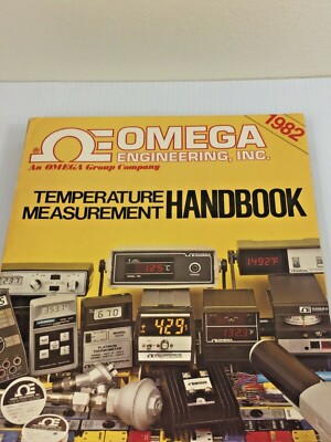 Vintage OMEGA ENGINEERING INC. 1982 Temperature Measurement Handbook-Neat photos