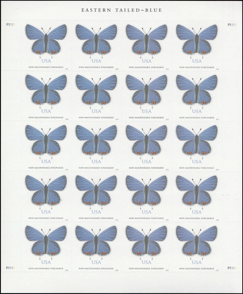 切手27 US Eastern Tailed Blue Butterfly Non Machinable Forever Stamp