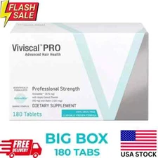 VIVISCAL PRO - Professional Hair Growth Supplement 180 Tablets-(Exp 12/2027)