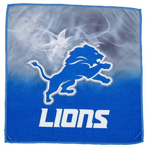 KR Strikeforce NFL Detroit Lions Dye Sub On Fire Bowling Ball Towel