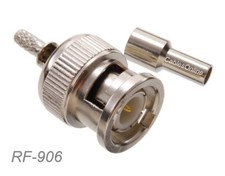 BNC Male Crimp/Solder Type RF Connector for RG316/RG174/LMR100 Coax wire