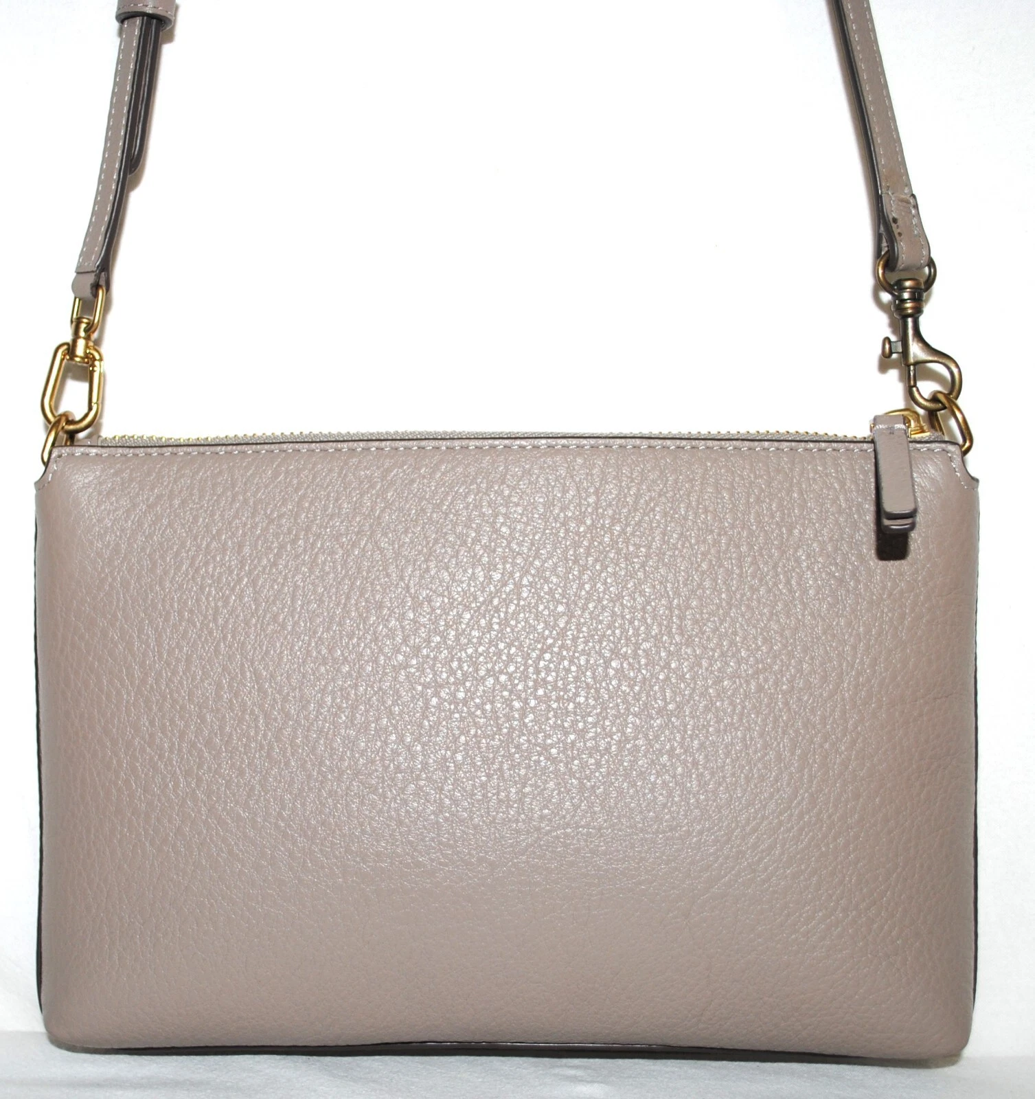 Tory Burch Kira Portafoglio Ciottolato Tracolla Grigio Airone (Vedi Condizioni) $198