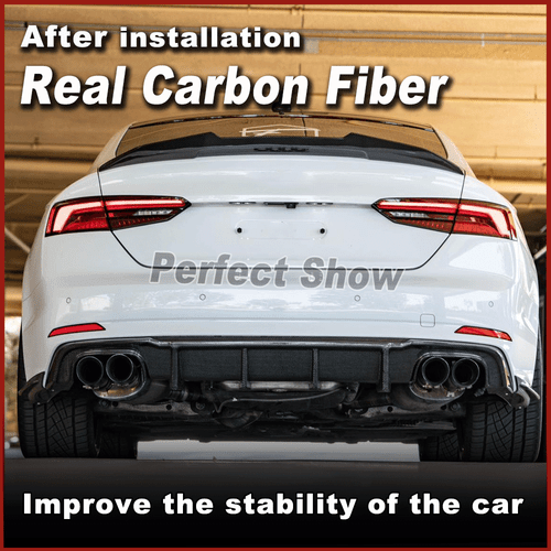 Carbon Heckspoiler Kofferraum Spoiler Flügel Lippe für Audi A5 S5 RS5 Coupe 17UP - Picture 2 of 13