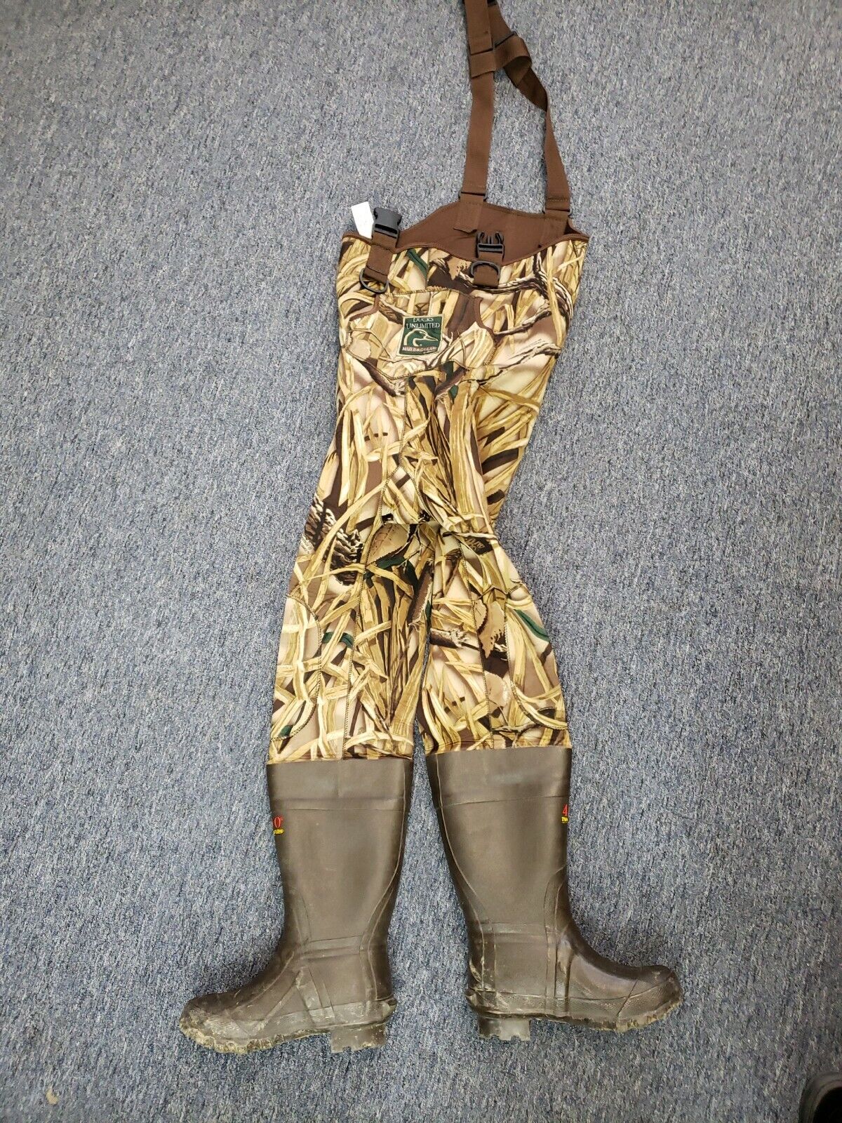 Ducks Unlimited Size 5 Chest Waders - Wetlands Camo 