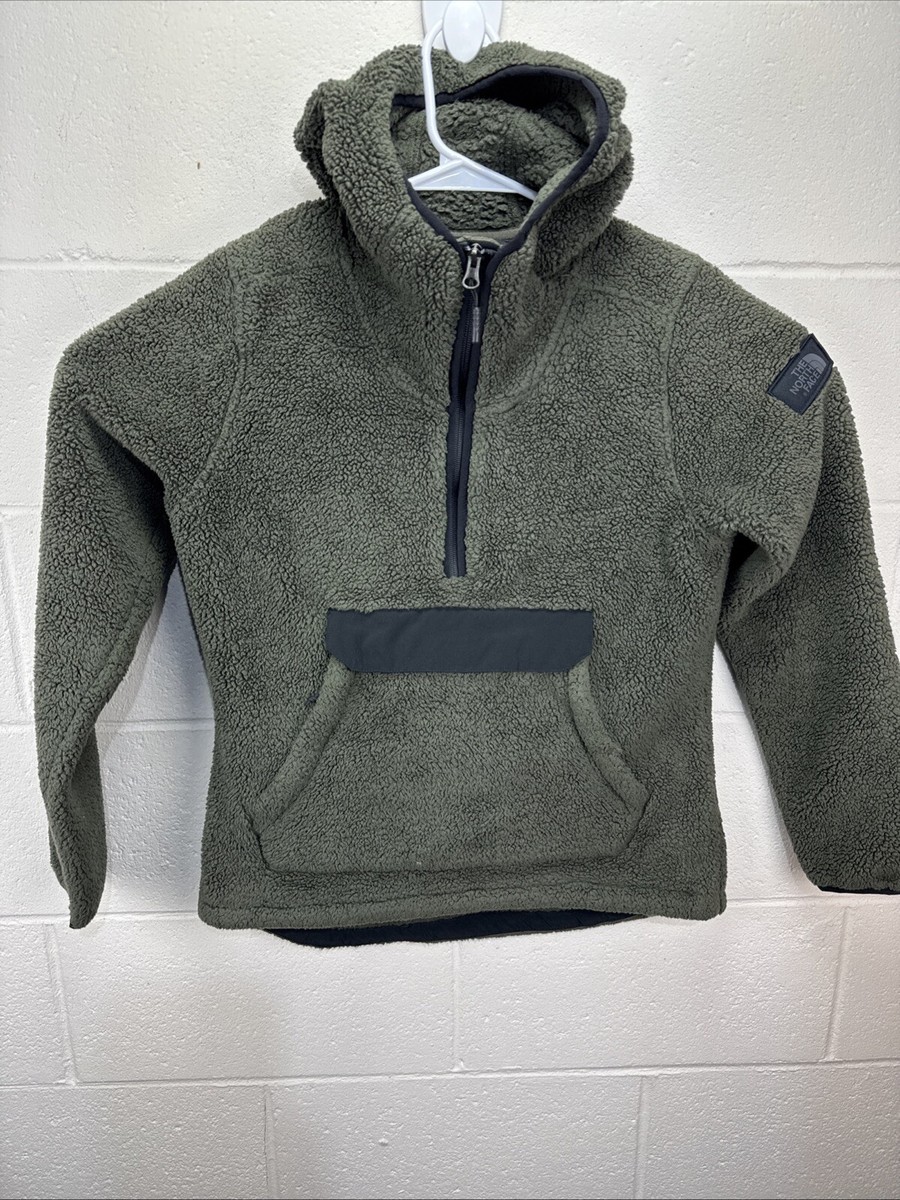 The North Face Campshire Hooded Pullover Fleece Jacket Green Women's Size  Small