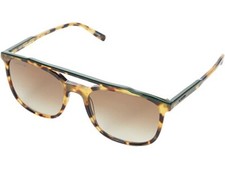 Women s 295 Lacoste L924S Havana Tokio/Green Brow Bar Designer Sunglasses NWT