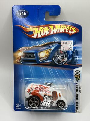 2004 Hot Wheels #100 First Editions 100/100 COOL-ONE White w/Chrome Wheels (79)
