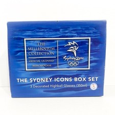 EAN 9324973000012 product image for Sydney 2000 Olympics Millennium Collection Icons Box Set 3 Highball Glasses BNIB | upcitemdb.com