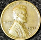 USA - 1924-S - Lincoln Wheat Cent - AU - $0.01 - Semi Key Date - KM#: 132