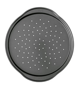 Details About Nonstick 14 Inch Pan With Holes Crisper Round Baking Tray Steel Oven Plate