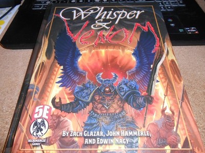 Necromancer Games Dungeons & Dragons 5E Whisper & Venom Hardcover w/Map!