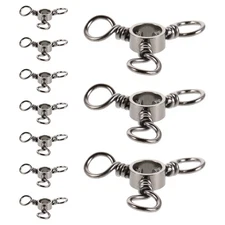  50 Pcs Sea Fishing Ring Angling Connector Tackles Lure Snap Swivel