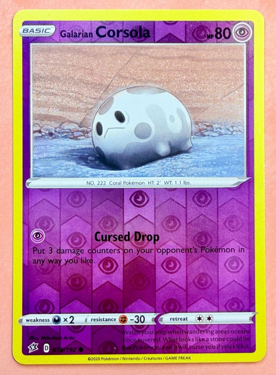 Galarian Corsola Pokmon TCG Cards for sale | eBay