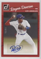 2023 Panini Donruss Retro 1990 Signatures Red /25 Rayne Doncon #90S-RD Auto 15r3