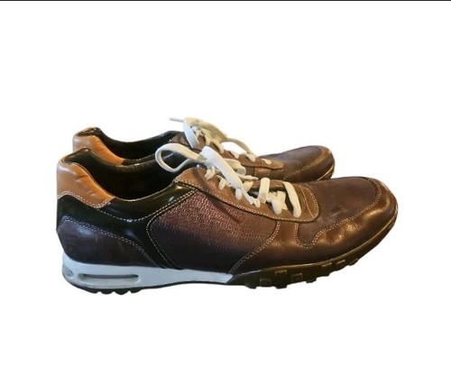 Cole Haan Mens Air Griffin Brown Leather Mesh Lace Up Shoes Sz 10.5 - Picture 2 of 8