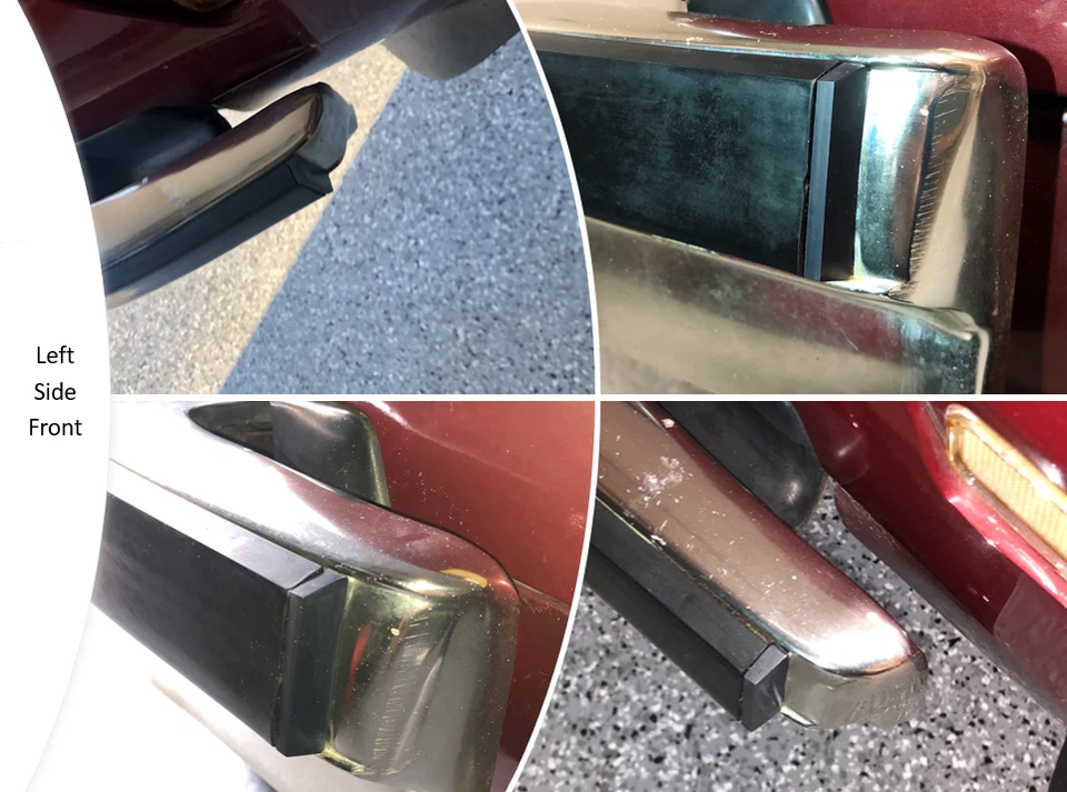 Tapas de extremo de tira de impacto para parachoques Camaro (cuatro) 1974 1975 1976 1977 tipo base LT Z28 Foto 2 de 4