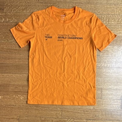 McLaren Racing Constructors' World Champions 2025 Orange T-Shirt UK L / US M