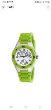 Invicta 18793 Lady's Angel Green Strap Silver Dial Day Date Watch