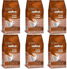 Lavazza Crema E Aroma Coffee Beans (6 x 1000g) Free- Sugar Sachets 18.50 per kilo