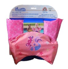Swimways Life Jacket Mermaid Swim Trainer Child Size 33-55 LBS Brand New