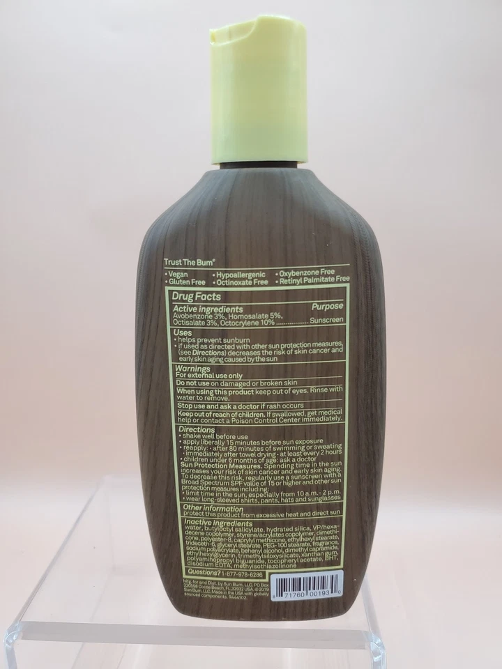 Sun Bum оригинальный солнцезащитный крем увлажняющий лосьон для тела широкого спектра действия 02/27 - Изображение 2 из 3