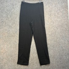 Sahara Trousers Womens Size UK W29 L29 Black Linen Blend Garment Dyed Lagenlook