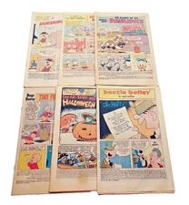 Cartoon Coverless Comic Lot of 6 Top Cat-Donald Duck-Bugs Bunny & More 1970's