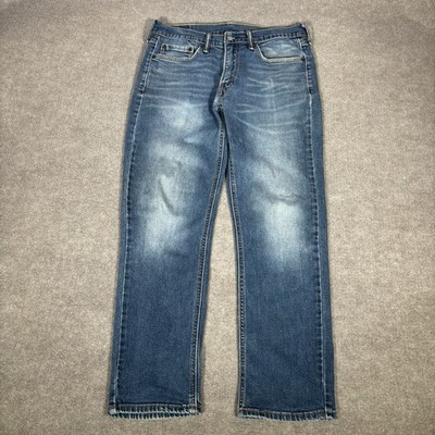 Levis 541 Jeans Mens 31x28 Athletic Fit Tapered Leg Blue Denim Stretch Faded