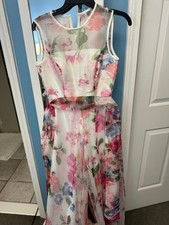 Eliza J Organza Wide Leg Jumpsuit Women's pink size 2
