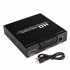 SCART to HDMI+HDMI RGB HD Video Converter Audio scart to hdmi+Digital 1080P