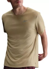 NIKE MENS DRI-FIT UV MILER RUNNING SHIRT PARACHUTE BEIGE SZ XL NWT 37