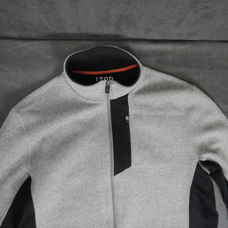 Jaquetas elásticas masculinas IZOD Advantage Performance grande com zíper completo lote de 3 - Imagem 4 de 4
