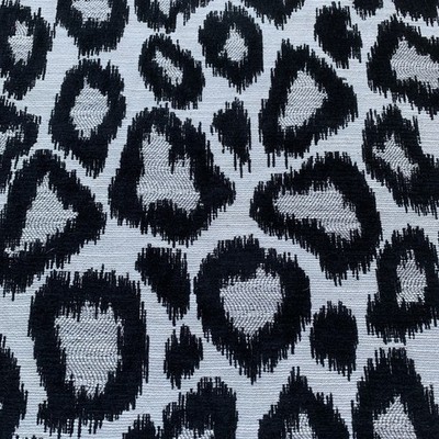 Harlekin Clarke & Clarke Gardinenstoff ORTEGA NOIR 2,75m ~ Leoparden Punkte Design