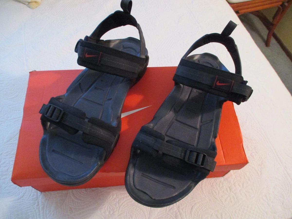 VtgY2K Nike ACG Sandals Mens 11 Navy Blue Orange Trail Hiking Strappy Nike ACG Sandals for Men for sale | eBay main image 4