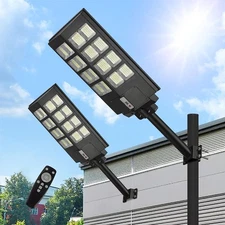 5000W Commercial LED Solar Street Light Outdoor Lights Dusk to Dawn Road Lamp
