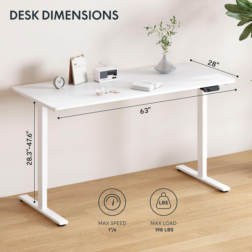 Stnding Risers FLEXISPOT Standing Desk with Monitor Riser & Cable Management ...