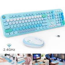 Wireless Keyboard And Mouse Combo Set 2.4G For PC Laptop Computer Full Size Gift