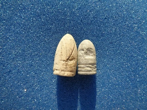 Civil War Prussian & Lube Grooved Confederate Bullets Eastport, Mississippi