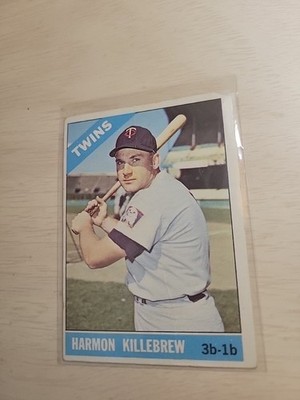 1966 Topps Harmon Killebrew #120 Minnesota Twins Hall Of Fame Legend, Poor Cond.