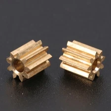 2pcs Brass Gear 9 Teeth Replacement Parts For Engine Gear - Pinion Gear ZVRC
